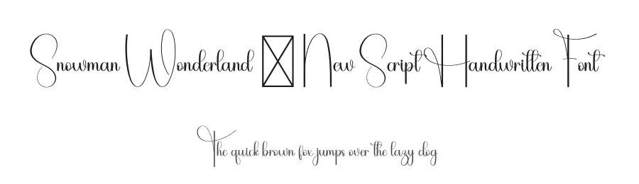 Snowman Wonderland – New Script Handwritten Font by freshtypeink — Script Handwritten Font