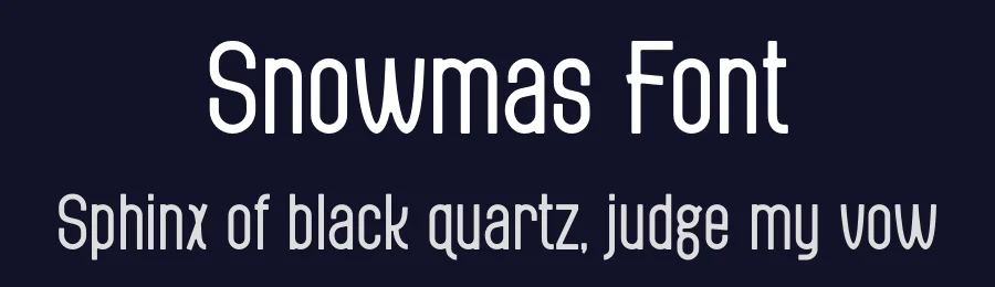 Snowmas Font by Maiko Hatta — Display Font — thumbnail 2