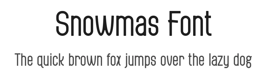 Snowmas Font by Maiko Hatta — Display Font