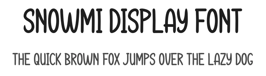 Snowmi Display Font by Maiko Hatta — Decorative Font