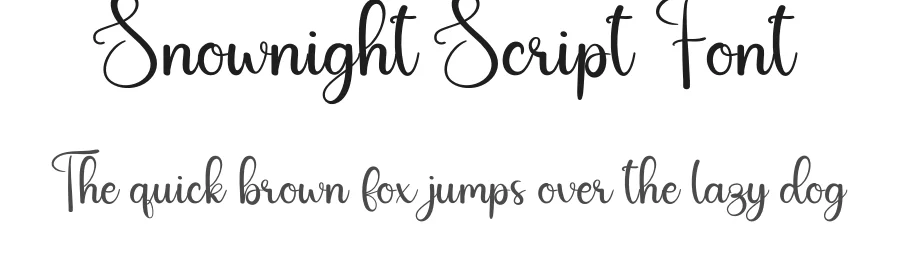 Snownight Script Font by andikastudio — Script Handwritten Font