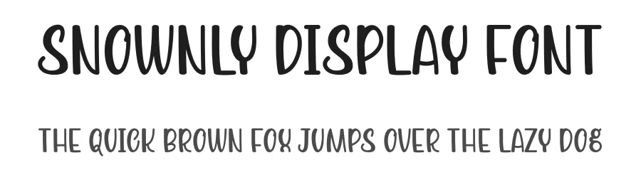 Snownly Display Font by Maiko Hatta — Decorative Font