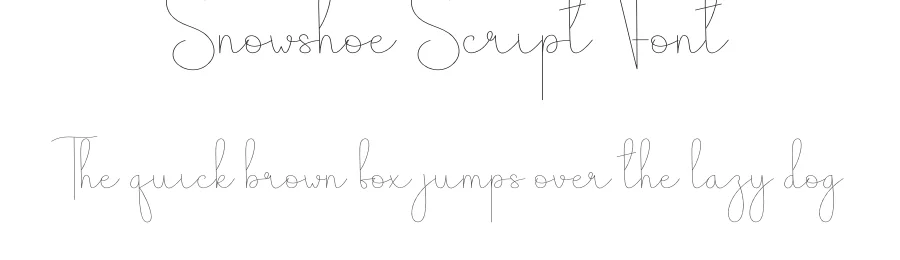 Snowshoe Script Font by andikastudio — Script Handwritten Font