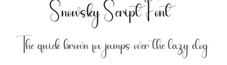 Snowsky Script Font by andikastudio — Script Handwritten Font