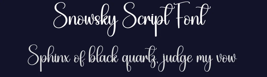 Snowsky Script Font by creativeletter — Script Handwritten Font — thumbnail 2