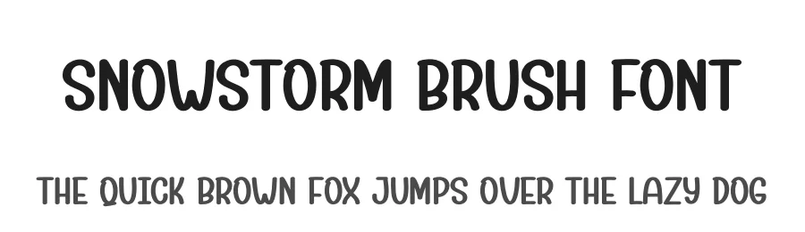 Snowstorm Brush Font by creativeletter — Display Font