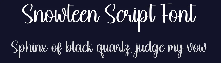Snowteen Script Font by creativeletter — Script Handwritten Font — thumbnail 2