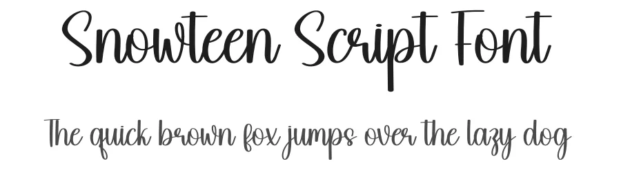 Snowteen Script Font by creativeletter — Script Handwritten Font