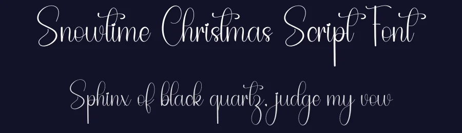 Snowtime Christmas Script Font by freshtypeink — Script Handwritten Font — thumbnail 2