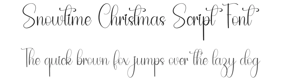Snowtime Christmas Script Font by freshtypeink — Script Handwritten Font