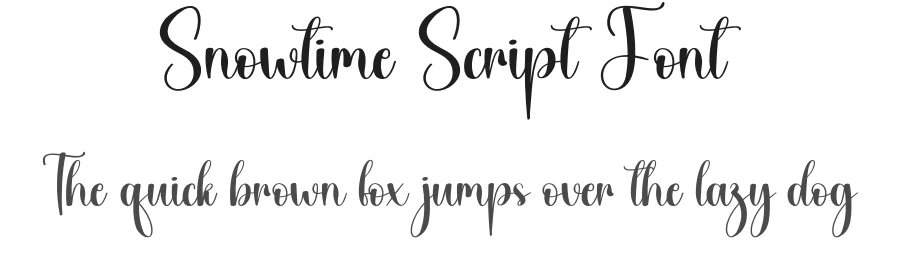 Snowtime Script Font by andikastudio — Script Handwritten Font