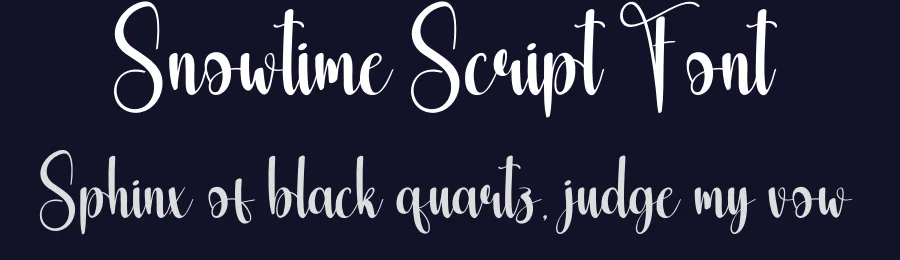 Snowtime Script Font by creativeletter — Script Handwritten Font — thumbnail 2