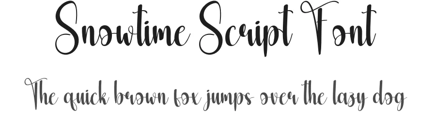 Snowtime Script Font by creativeletter — Script Handwritten Font
