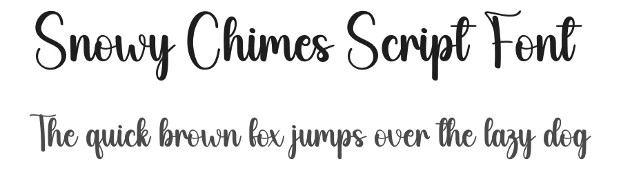 Snowy Chimes Script Font by andikastudio — Script Handwritten Font