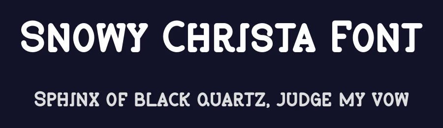 Snowy Christa Font by Pian45 — Display Font — thumbnail 2