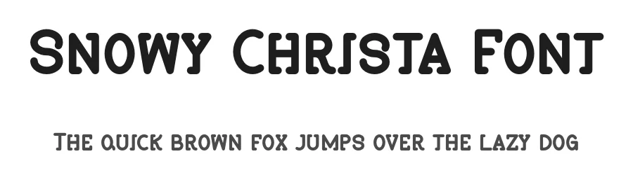 Snowy Christa Font by Pian45 — Display Font