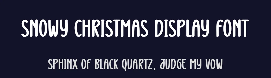 Snowy Christmas Display Font by creativeletter — Display Font — thumbnail 2