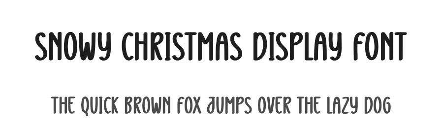 Snowy Christmas Display Font by creativeletter — Display Font