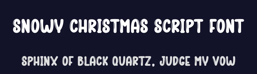 Snowy Christmas Script Font by creativeletter — Display Font — thumbnail 2