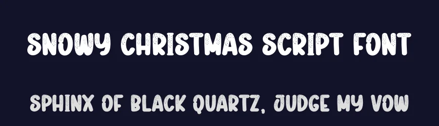 Snowy Christmas Script Font by creativeletter — Display Font — thumbnail 2