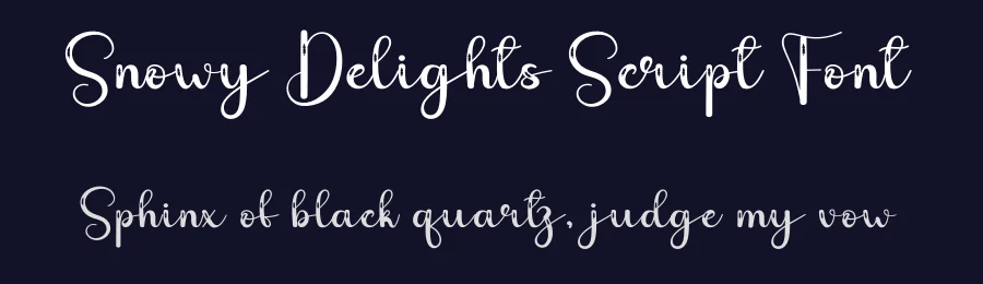 Snowy Delights Script Font by andikastudio — Script Handwritten Font — thumbnail 2