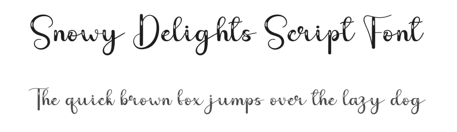 Snowy Delights Script Font by andikastudio — Script Handwritten Font