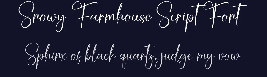 Snowy Farmhouse Script Font by creativeletter — Script Handwritten Font — thumbnail 2