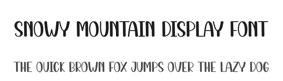 Snowy Mountain Display Font by andikastudio — Display Font