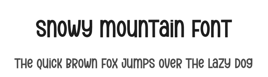 Snowy Mountain Font by andikastudio — Display Font