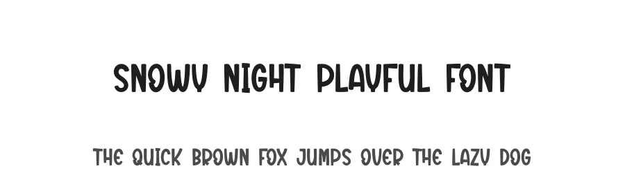 Snowy Night Playful Font by creativeletter — Display Font