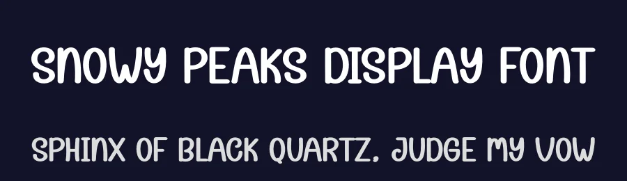 Snowy Peaks Display Font by andikastudio — Display Font — thumbnail 2