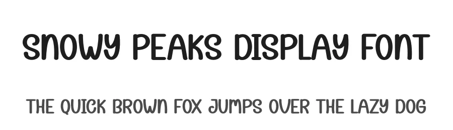 Snowy Peaks Display Font by andikastudio — Display Font