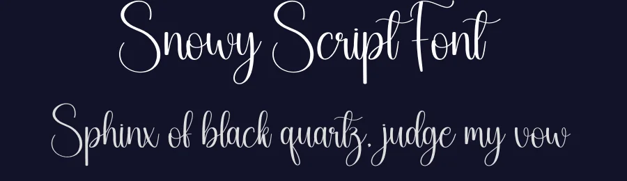 Snowy Script Font by creativeletter — Script Handwritten Font — thumbnail 2