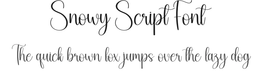 Snowy Script Font by creativeletter — Script Handwritten Font