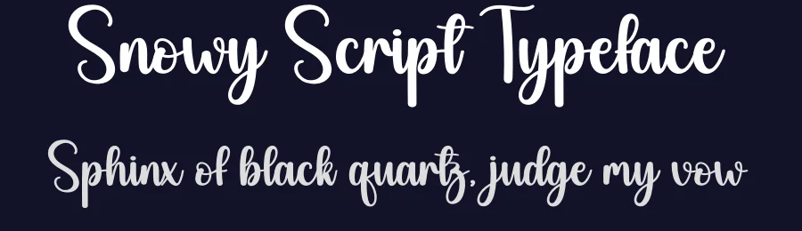 Snowy Script Typeface by andikastudio — Script Handwritten Font — thumbnail 2