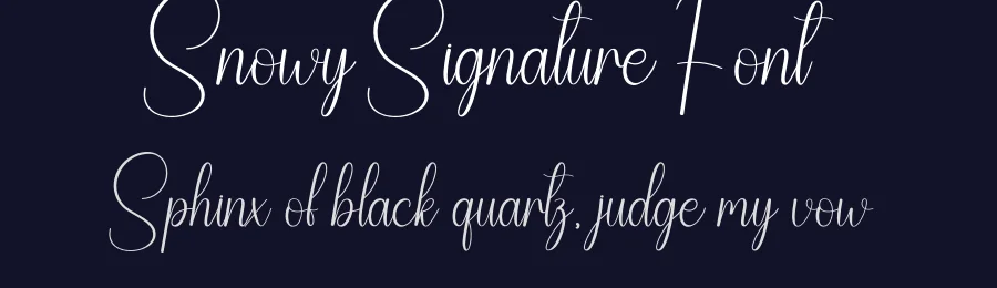 Snowy Signature Font by creativeletter — Script Handwritten Font — thumbnail 2