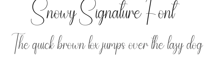 Snowy Signature Font by creativeletter — Script Handwritten Font