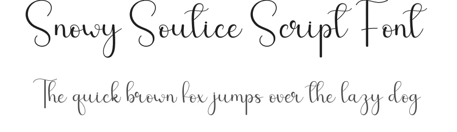 Snowy Soutice Script Font by andikastudio — Script Handwritten Font