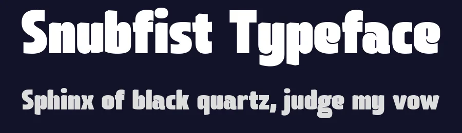 Snubfist Typeface by glyphminds.studios — Decorative Font — thumbnail 2