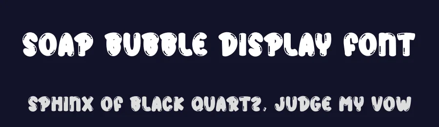 Soap Bubble Display Font by andikastudio — Display Font — thumbnail 2