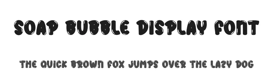 Soap Bubble Display Font by andikastudio — Display Font