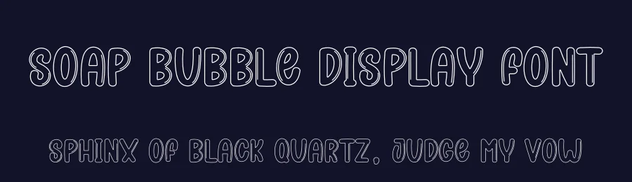 Soap Bubble Display Font by andikastudio — Display Font — thumbnail 2