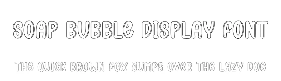 Soap Bubble Display Font by andikastudio — Display Font