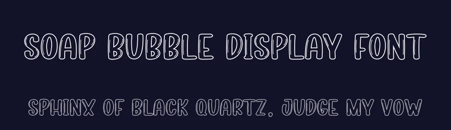 Soap Bubble Display Font by creativeletter — Display Font — thumbnail 2
