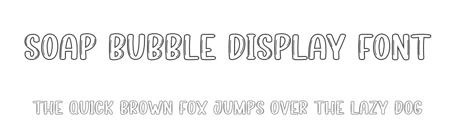 Soap Bubble Display Font by creativeletter — Display Font