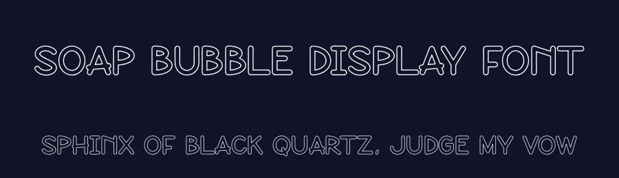 Soap Bubble display Font by andikastudio — Display Font — thumbnail 2