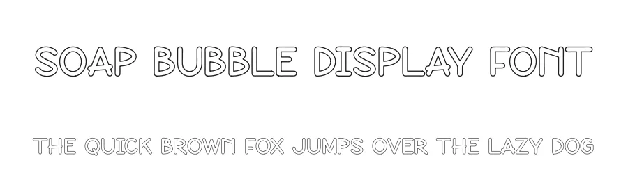 Soap Bubble display Font by andikastudio — Display Font
