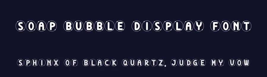 Soap Bubble Display Font by andikastudio — Display Font — thumbnail 2