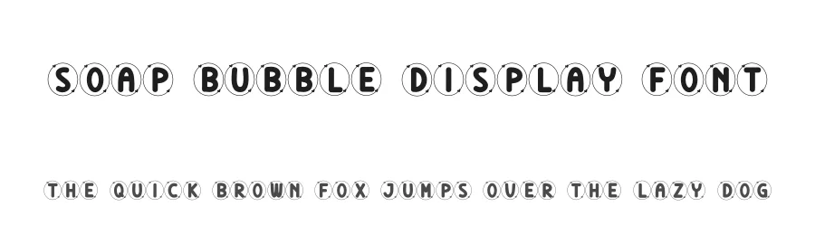 Soap Bubble Display Font by andikastudio — Display Font