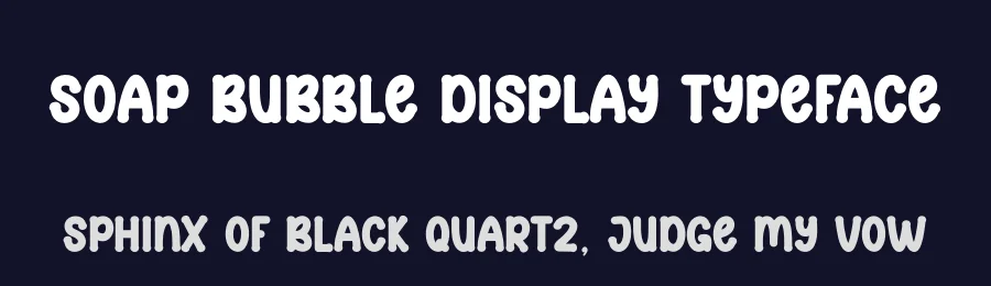 Soap Bubble Display Typeface by andikastudio — Display Font — thumbnail 2
